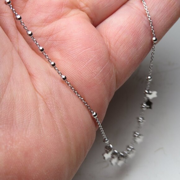 *925 Sterling Silver Charm Necklace - Picture 3 of 4